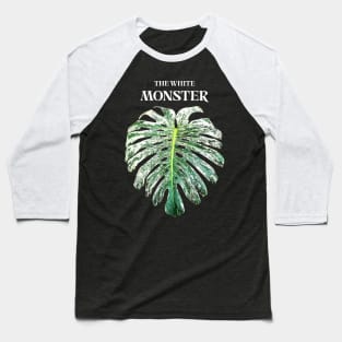 WHITE MONSTER MONSTERA Baseball T-Shirt